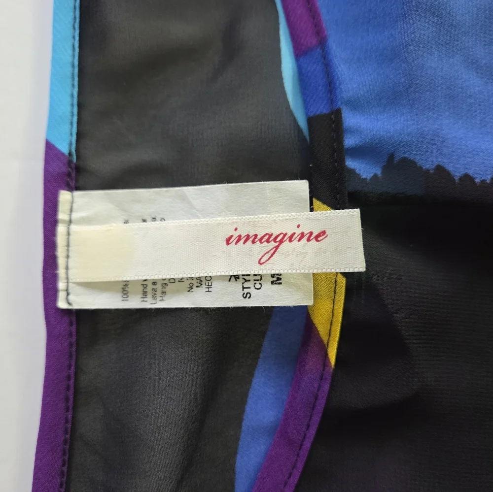 Colorful Imagine Abstract Women's Blouse - Picture 5 of 7